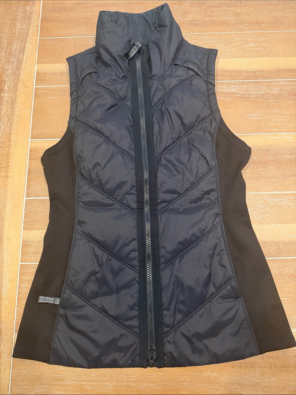Athleta Black Quilted Vest